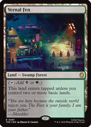 Vernal Fen (Surge Foil) (TMC-081) - Commander: Teenage Mutant Ninja Turtles Foil