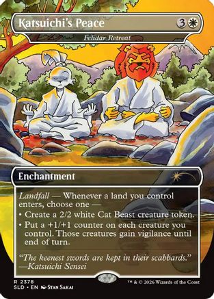 Katsuichi's Peace - Felidar Retreat (SLD-2378) - Secret Lair Drop Series Foil