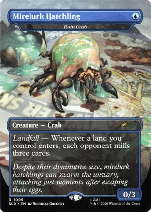 Mirelurk Hatchling - Ruin Crab (SLD-7095) - Secret Lair Drop Series Foil
