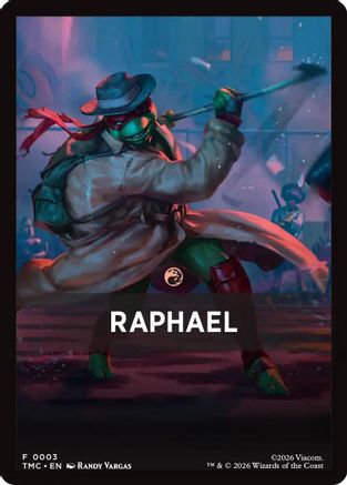 Raphael Theme Card (TMC-003) - Commander: Teenage Mutant Ninja Turtles