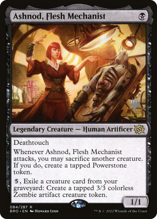 Ashnod, Flesh Mechanist (PPBRO-084) - The Brothers' War Promos Foil