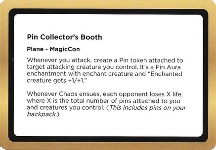 Pin Collector's Booth (Black Lotus Unknown Planechase) (OVER-) - Oversize Cards