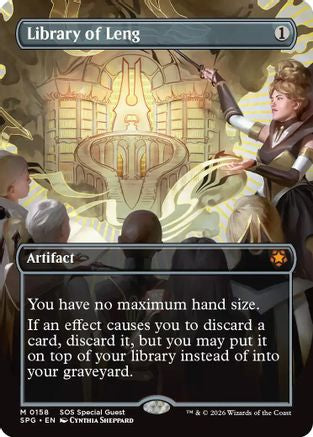 Library of Leng (Borderless) (SPG-158) - Special Guests Foil