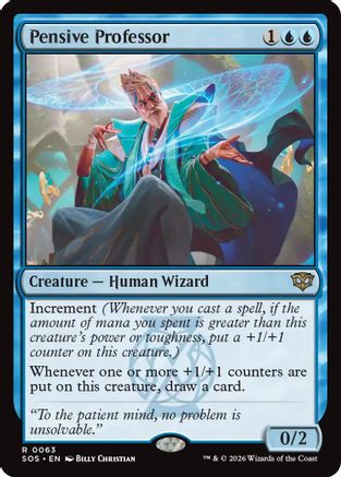 Pensive Professor (SOS-063) - Secrets of Strixhaven Foil