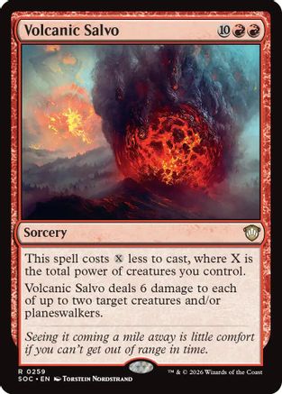 Volcanic Salvo (SOC-259) - Commander: Secrets of Strixhaven