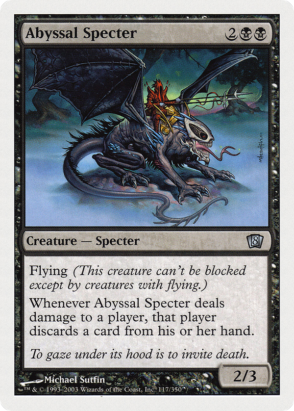Abyssal Specter (8ED-117) - 8th Edition