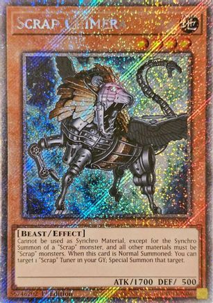 Scrap Chimera (Platinum Secret Rare) (RA05-EN005) - Rarity Collection 5 1st Edition