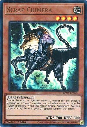 Scrap Chimera (Ultra Rare) (RA05-EN005) - Rarity Collection 5 1st Edition