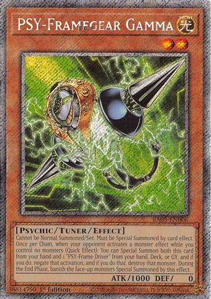 PSY-Framegear Gamma (Platinum Secret Rare) (RA05-EN006) - Rarity Collection 5 1st Edition