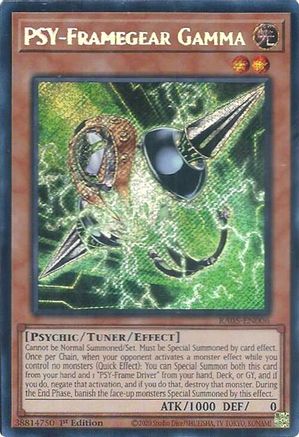 PSY-Framegear Gamma (Secret Rare) (RA05-EN006) - Rarity Collection 5 1st Edition