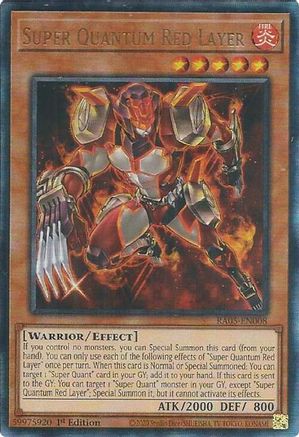 Super Quantum Red Layer (Ultimate Rare) (RA05-EN008) - Rarity Collection 5 1st Edition