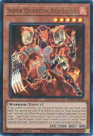 Super Quantum Red Layer (Ultra Rare) (RA05-EN008) - Rarity Collection 5 1st Edition