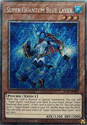 Super Quantum Blue Layer (Platinum Secret Rare) (RA05-EN009) - Rarity Collection 5 1st Edition