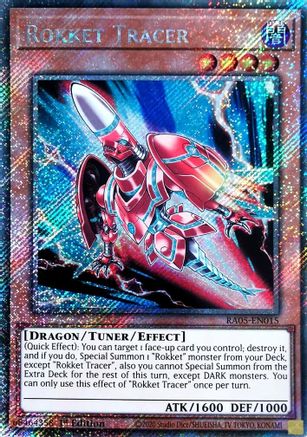 Rokket Tracer (Platinum Secret Rare) (RA05-EN015) - Rarity Collection 5 1st Edition