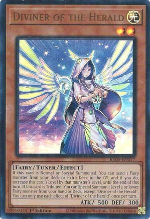 Diviner of the Herald (Ultra Rare) (RA05-EN017) - Rarity Collection 5 1st Edition