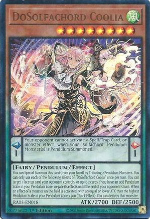 DoSolfachord Coolia (Ultra Rare) (RA05-EN018) - Rarity Collection 5 1st Edition