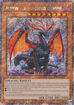 Albion the Shrouded Dragon (Platinum Secret Rare) (RA05-EN019) - Rarity Collection 5 1st Edition