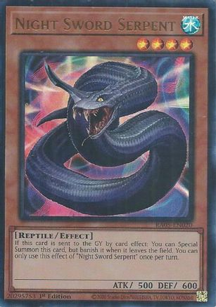 Night Sword Serpent (Ultra Rare) (RA05-EN020) - Rarity Collection 5 1st Edition
