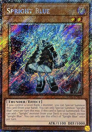 Spright Blue (Platinum Secret Rare) (RA05-EN021) - Rarity Collection 5 1st Edition