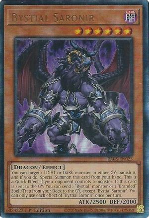 Bystial Saronir (Ultimate Rare) (RA05-EN023) - Rarity Collection 5 1st Edition