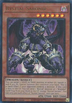 Bystial Saronir (Ultra Rare) (RA05-EN023) - Rarity Collection 5 1st Edition