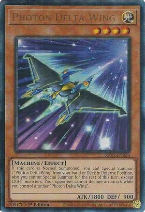 Photon Delta Wing (Ultimate Rare) (RA05-EN026) - Rarity Collection 5 1st Edition
