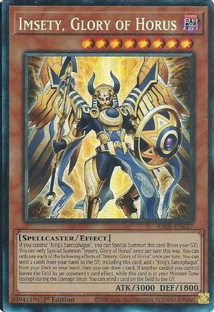 Imsety, Glory of Horus (Collector's Rare) (RA05-EN027) - Rarity Collection 5 1st Edition