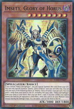 Imsety, Glory of Horus (RA05-EN027) - Rarity Collection 5 1st Edition