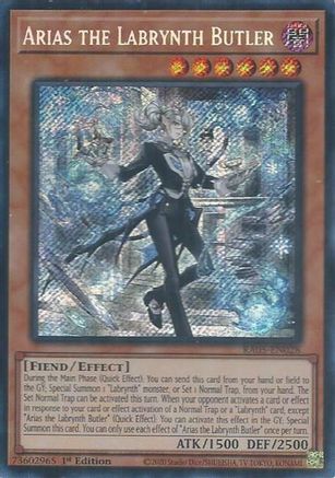 Arias the Labrynth Butler (Secret Rare) (RA05-EN028) - Rarity Collection 5 1st Edition