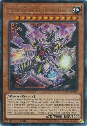Mementoal Tecuhtlica - Combined Creation (Ultimate Rare) (RA05-EN029) - Rarity Collection 5 1st Edition