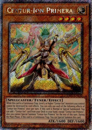 Centur-Ion Primera (Platinum Secret Rare) (RA05-EN030) - Rarity Collection 5 1st Edition