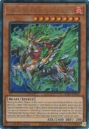 Fire King High Avatar Kirin (Ultimate Rare) (RA05-EN032) - Rarity Collection 5 1st Edition