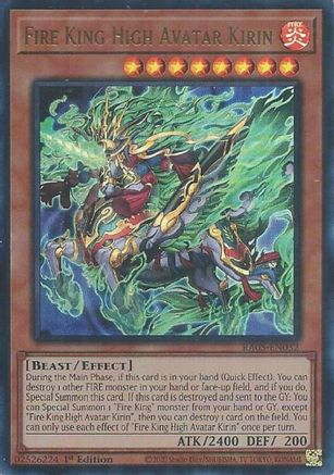 Fire King High Avatar Kirin (Ultra Rare) (RA05-EN032) - Rarity Collection 5 1st Edition