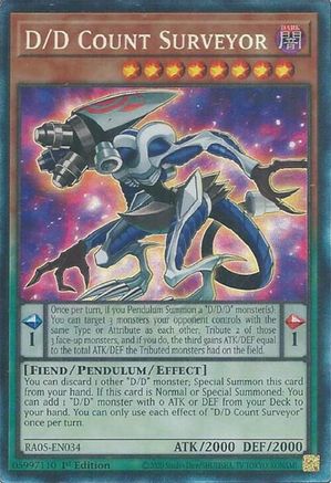 D/D Count Surveyor (Collector's Rare) (RA05-EN034) - Rarity Collection 5 1st Edition