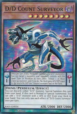 D/D Count Surveyor (RA05-EN034) - Rarity Collection 5 1st Edition