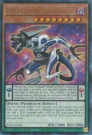D/D Count Surveyor (Ultimate Rare) (RA05-EN034) - Rarity Collection 5 1st Edition