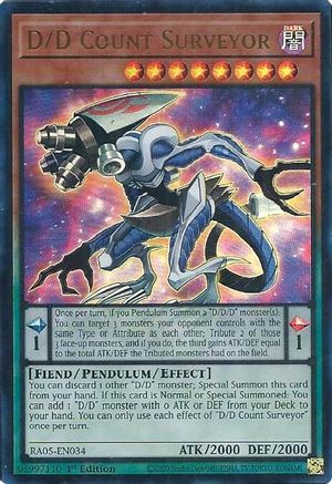 D/D Count Surveyor (Ultra Rare) (RA05-EN034) - Rarity Collection 5 1st Edition