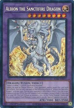Albion the Sanctifire Dragon (Secret Rare) (RA05-EN037) - Rarity Collection 5 1st Edition