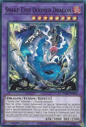 Snake-Eyes Doomed Dragon (RA05-EN039) - Rarity Collection 5 1st Edition