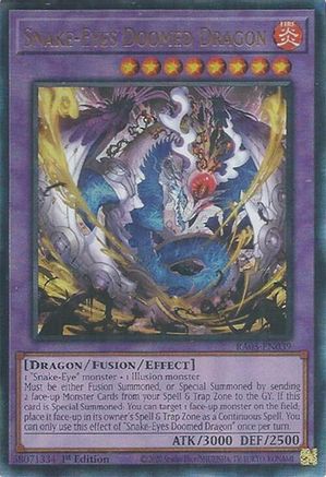 Snake-Eyes Doomed Dragon (Ultimate Rare) (RA05-EN039) - Rarity Collection 5 1st Edition
