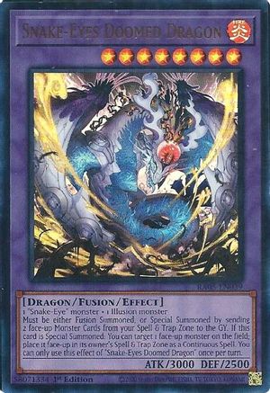 Snake-Eyes Doomed Dragon (Ultra Rare) (RA05-EN039) - Rarity Collection 5 1st Edition
