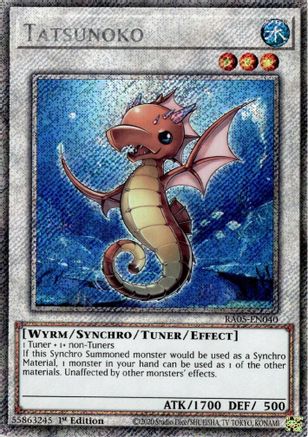 Tatsunoko (Platinum Secret Rare) (RA05-EN040) - Rarity Collection 5 1st Edition
