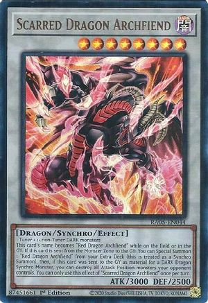 Scarred Dragon Archfiend (Ultra Rare) (RA05-EN044) - Rarity Collection 5 1st Edition