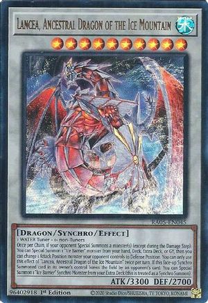 Lancea, Ancestral Dragon of the Ice Mountain (Ultra Rare) (RA05-EN045) - Rarity Collection 5 1st Edition