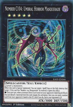 Number C104: Umbral Horror Masquerade (RA05-EN046) - Rarity Collection 5 1st Edition
