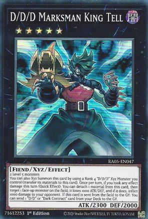 D/D/D Marksman King Tell (RA05-EN047) - Rarity Collection 5 1st Edition