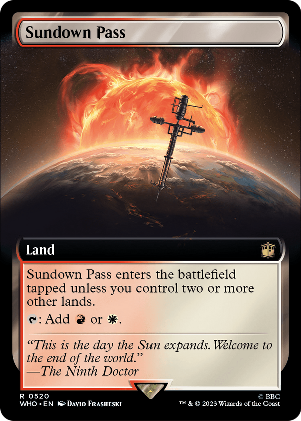 Sundown Pass (Extended Art) (WHO-520) - Doctor Who: (Extended Art) Foil