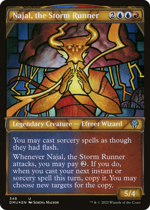 Najal, the Storm Runner (Textured Foil) (DMU-348) - Dominaria United: (Showcase) Foil
