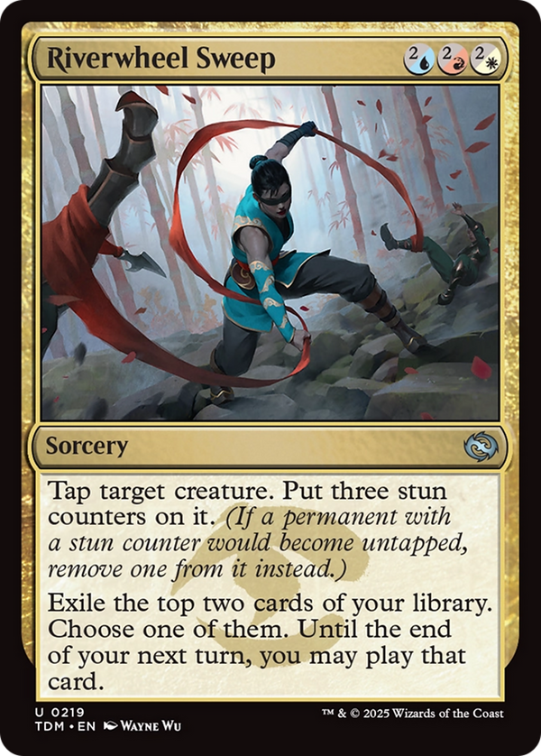 Riverwheel Sweep (TDM-219) - Tarkir: Dragonstorm Foil