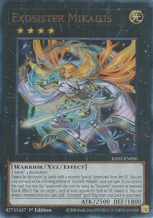 Exosister Mikailis (Ultimate Rare) (RA05-EN050) - Rarity Collection 5 1st Edition